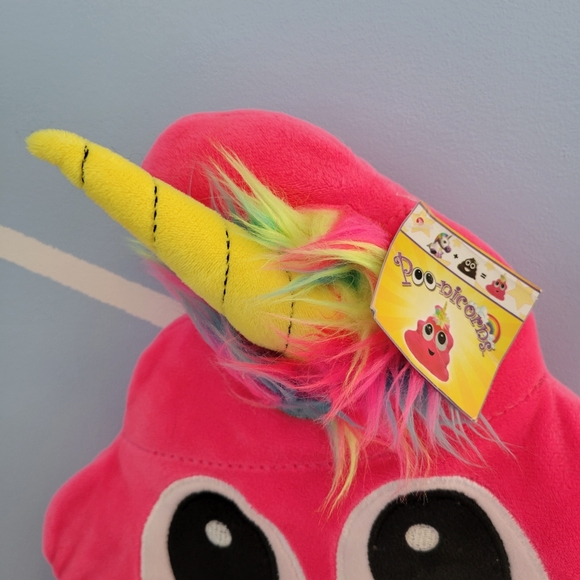 Poo-nicorns Pink Plush Toy Emoji Pillow plus Classic Poo Emoji Plush 💩 - Picture 7 of 10